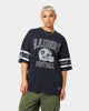 Majestic Athletic Las Vegas Raiders Stripe Vintage T-Shirt Faded Black