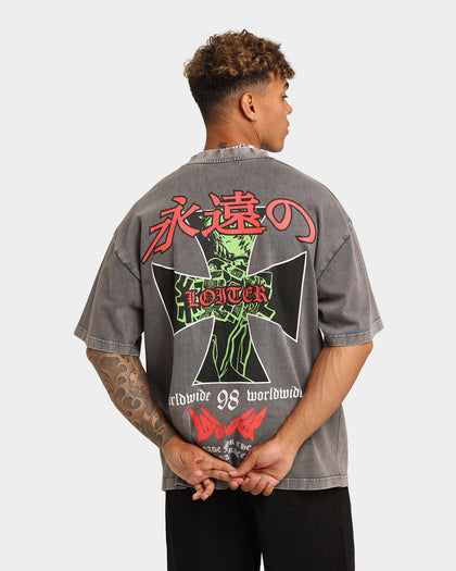 Loiter Eternal Vintage T-Shirt Charcoal