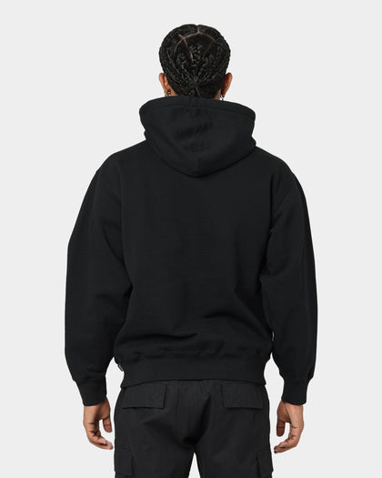 Supreme Raised Embroidery Hooded Sweatshirt Black