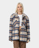 Karl Kani Chest Signature Check Wool Blend Jacket Sand