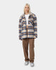 Karl Kani Chest Signature Check Wool Blend Jacket Sand