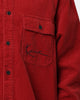 Karl Kani Chest Signature Corduroy Shirt Dark Red