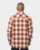 Karl Kani Chest Signature Flannel Shirt Cognac