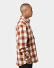 Karl Kani Chest Signature Flannel Shirt Cognac