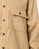Karl Kani Chest Signature Wool Blend Shirt Sand