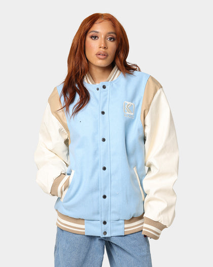 Karl Kani OG Colour Block College Jacket Light Blue