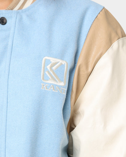 Karl Kani OG Colour Block College Jacket Light Blue