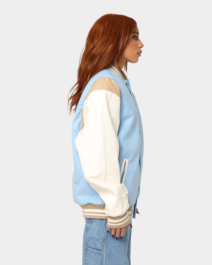 Karl Kani OG Colour Block College Jacket Light Blue