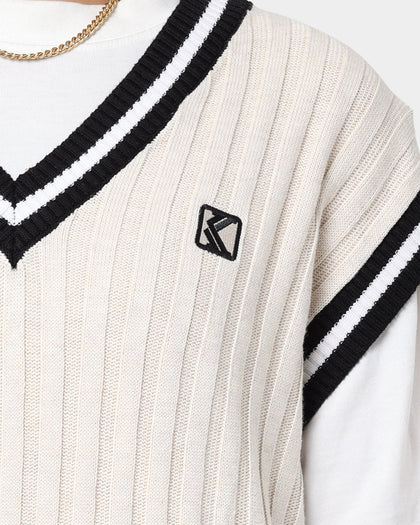 Karl Kani OG Rib Knit Vest Cream