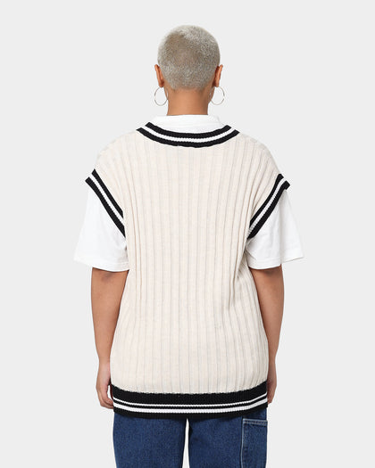 Karl Kani OG Rib Knit Vest Cream