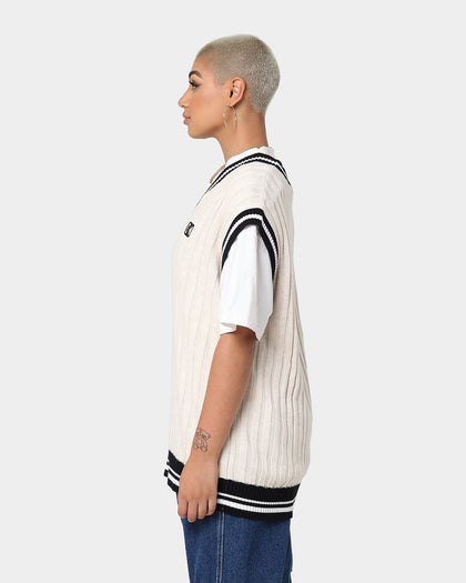 Karl Kani OG Rib Knit Vest Cream