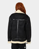 Karl Kani Retro Faux Shearling Jacket Black