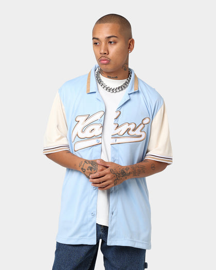 Karl Kani Varsity Baseball Shirt Light Blue