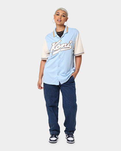 Karl Kani Varsity Baseball Shirt Light Blue