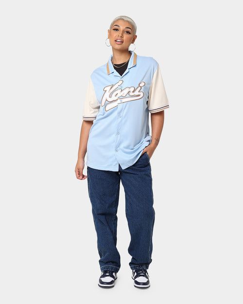 Karl Kani Varsity Baseball Shirt Light Blue