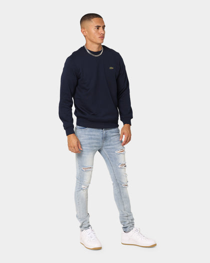 Lacoste Gold Stitch Crewneck Navy