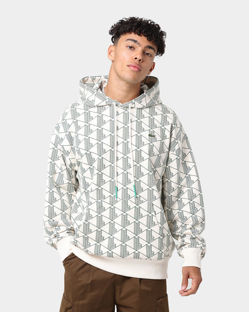 Lacoste L!ve AOP Signature Hoodie Lapland/Cosmic
