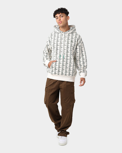 Lacoste L!ve AOP Signature Hoodie Lapland/Cosmic