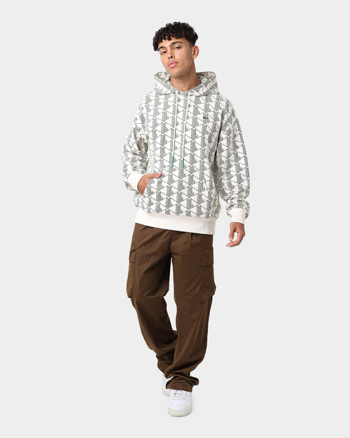 Lacoste L!ve AOP Signature Hoodie Lapland/Cosmic