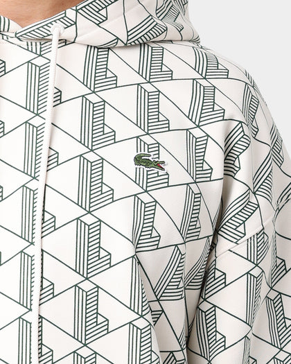 Lacoste L!ve AOP Signature Hoodie Lapland/Cosmic