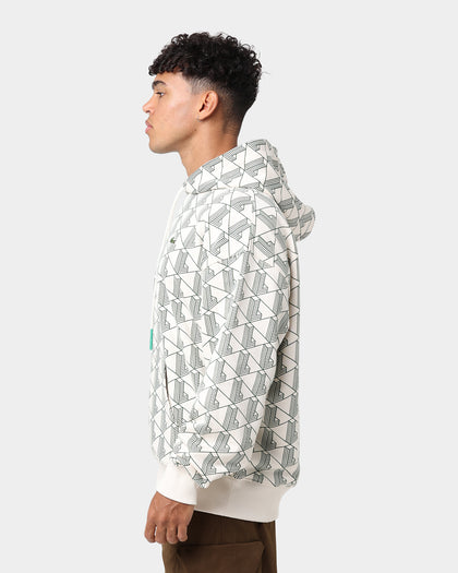 Lacoste L!ve AOP Signature Hoodie Lapland/Cosmic