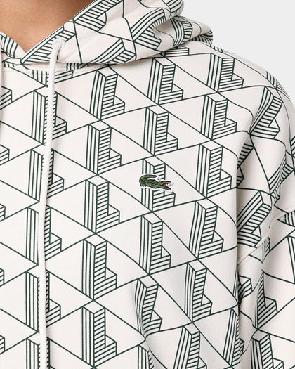 Lacoste L!ve AOP Signature Hoodie Lapland/Cosmic