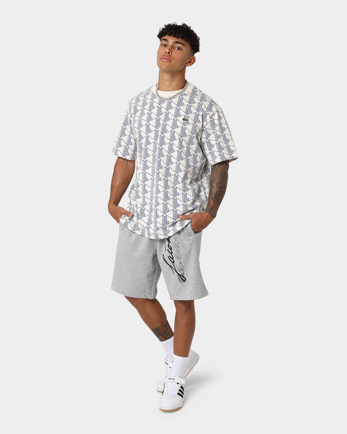 Lacoste L!ve All Over Print Signature T-Shirt Lapland/Cosmic