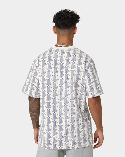 Lacoste L!ve All Over Print Signature T-Shirt Lapland/Cosmic