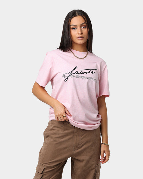 Lacoste Rene Signature T-Shirt Heather Lotus