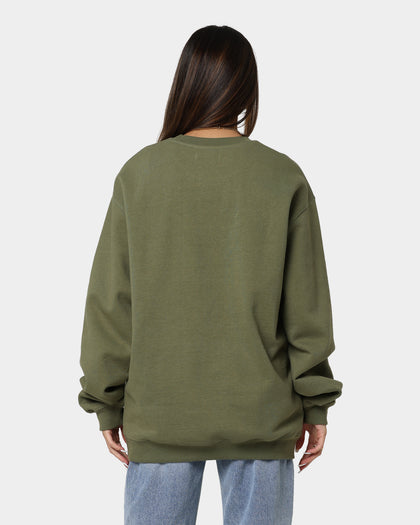 XLARGE 91 Crewneck Fatigue Green/White
