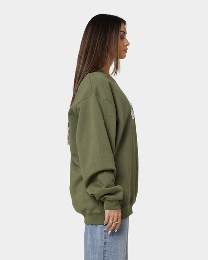 XLARGE 91 Crewneck Fatigue Green/White