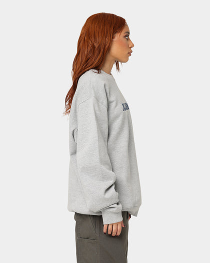 XLARGE Text Logo Crewneck Grey Marle