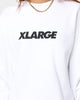 XLARGE Text Logo Crewneck White