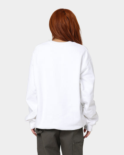 XLARGE Text Logo Crewneck White