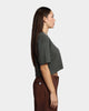 HUF Women's Washed Crop T-Shirt Gunmetal