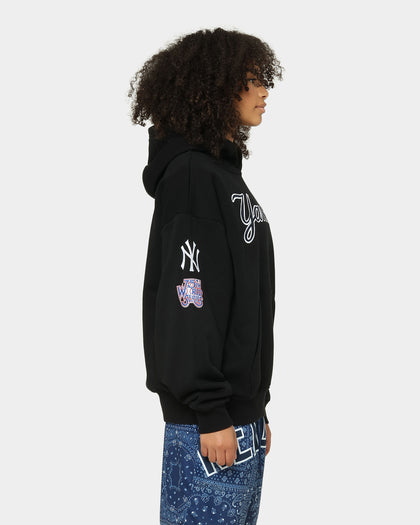 New Era New York Yankees Lockstitch Script Hoodie Black