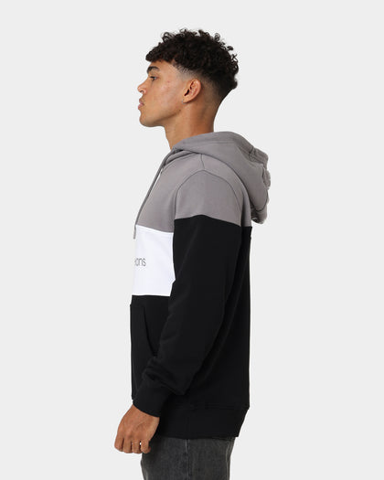 Calvin Klein Colourblock Quarter Zip Hoodie Ck Black