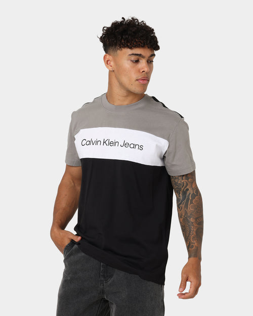 Calvin Klein Colourblock T-Shirt Ck Black