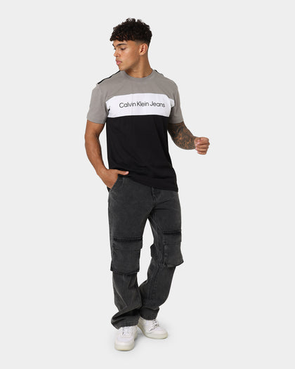 Calvin Klein Colourblock T-Shirt Ck Black