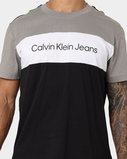 Calvin Klein Colourblock T-Shirt Ck Black