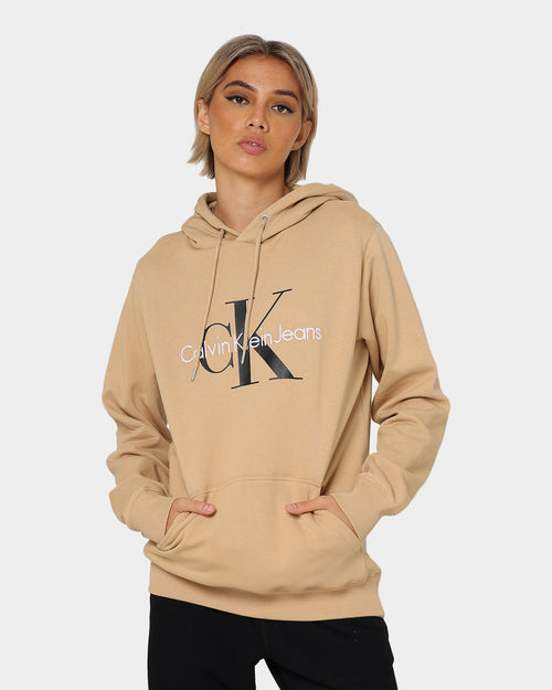 Calvin Klein Seasonal Monogram Hoodie Tawny Sand