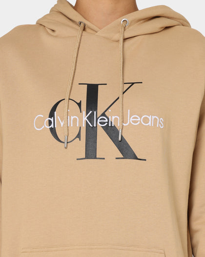 Calvin Klein Seasonal Monogram Hoodie Tawny Sand