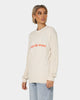 Calvin Klein Two Tone Monogram Sweater Eggshell
