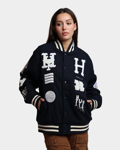 HUF 20 Year Classic H Varsity Jacket Navy