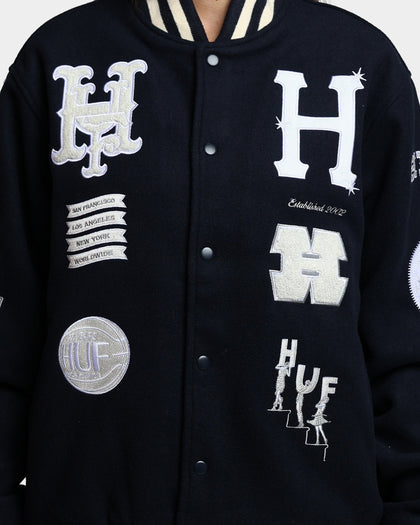 HUF 20 Year Classic H Varsity Jacket Navy