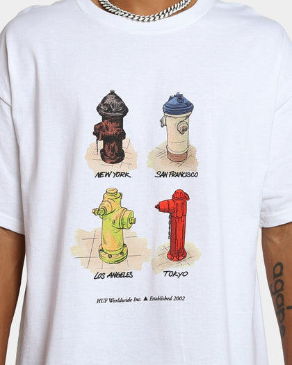 HUF All Cities T-Shirt White