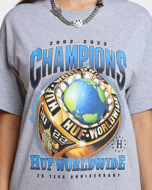 HUF Champions T-Shirt Athletic Grey