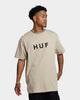 HUF Essentials OG Logo T-Shirt Sand