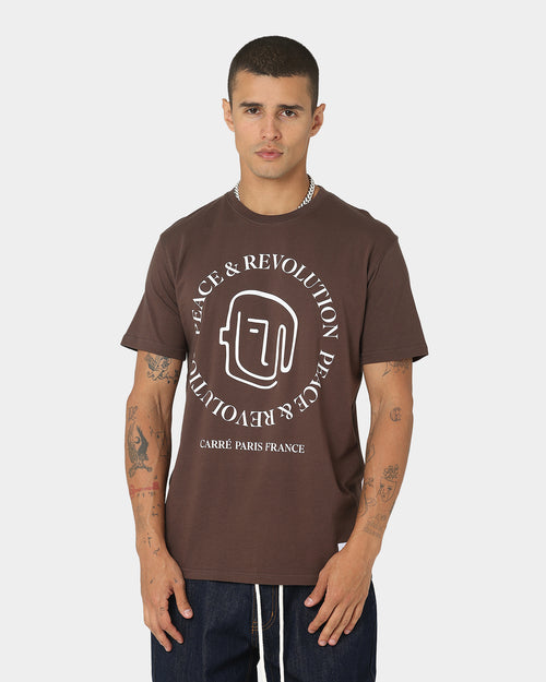 Carre Carre-P&R CLS Short Sleeve T-Shirt Dark Brown