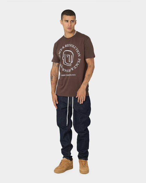 Carre Carre-P&R CLS Short Sleeve T-Shirt Dark Brown